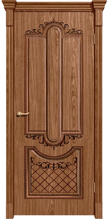 Межкомнатная дверь Легенда Муар Орех натуральный 2 глухое ост